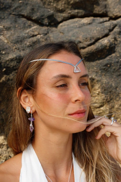 Headpiece Ajna cristal ouro - MIMPPY - Jóias em Prata e Semijóias | Acessórios Femininos com Cristal e Pedras Naturais