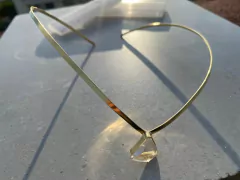 Headpiece Ajna cristal ouro