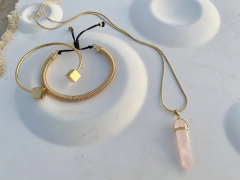 pulseira Mola no banho de ouro 3