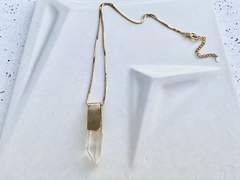 colar Pure de cristal no banho de ouro 2