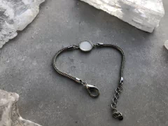 pulseira Sal Grosso no banho de prata clara  2