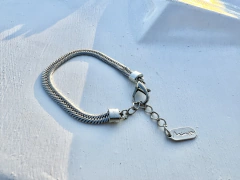 pulseira Snake no banho de prata 2