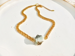 Chocker Mykonos amazonita ouro - comprar online