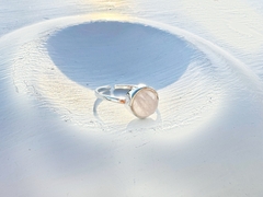 Anel Uno Quartzo Rosa