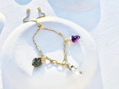pulseira Naomi no banho de ouro 