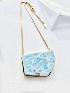 Colar Tulum Larimar Ouro na internet