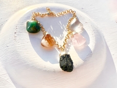 pulseira Amuleto no banho de ouro