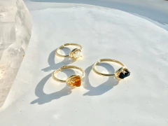 Anel Capri Agua marinha ouro - comprar online