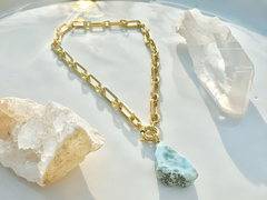 Colar México larimar Ouro - comprar online