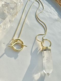 Colar Luz 2 em 1 cristal ouro - loja online