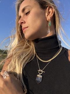 colar Chelsea de cristal no banho de ouro 2