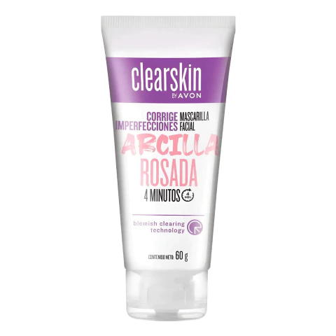 Mascarilla Facial Arcilla Rosada 4 Minutos Clearskin - comprar online