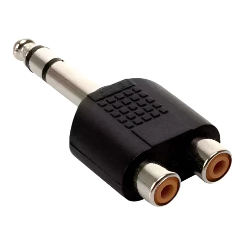 Adaptador 2 RCA a Plug 6,5mm Estereo - comprar online