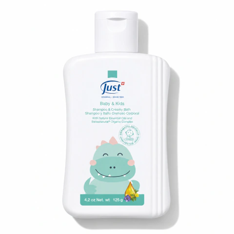 Shampoo y Baño Cremoso Para Bebés y Niños Just