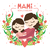 Mami sos la Mejor - Cartel en Vinilo día de la madre - comprar online