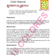 Henna X 80 Gr - Spiritual Henna (3 - Castaño Oscuro) - BM Distribuidora