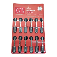 Pinzas para depilar de acero cromada punta diamantada Xzn - comprar online