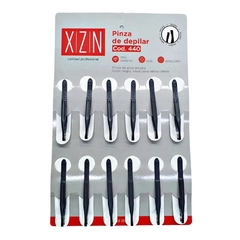Pinza Para Depilar Cejas Negra x Unidad Acero Inoxidable xzn - comprar online