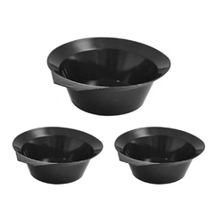 Bowl Plastico x 3 Unid Mediano Base Antideslizante Tintura