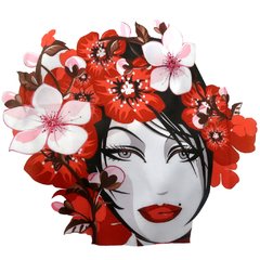 Capa de Corte Microfibra Peluquería Barbería Art 540 Flowers