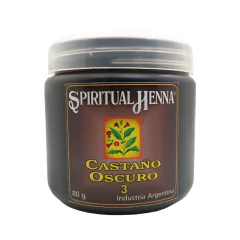 Henna X 80 Gr - Spiritual Henna (3 - Castaño Oscuro)
