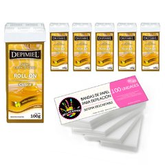 Kit 6 Roll On Miel DEPIMIEL + Bandas Descartables x 100 Un - comprar online