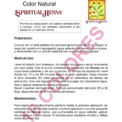 Henna X 80 Gr - Spiritual Henna (5.20 - Borravino) - tienda online