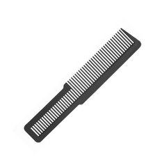 Peine Corte Flattop Cabeza Plana Profesional Negro Barberia