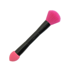 Brocha Doble Para Maquillaje Brocha Polvo + Esponja Base