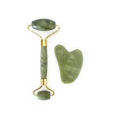 Piedra Jade Guasha Masajeador Facial Roller