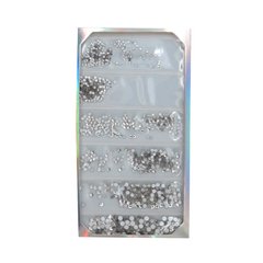 Strass Plata Swarovsky 6 Tamaños Deco Uñas Nail Art