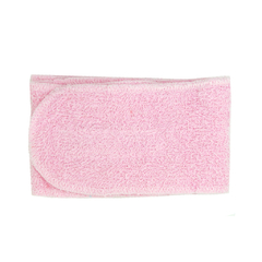Vincha Toalla Rosa Con Abrojo 8cm Spa Make Up Cosmetologia