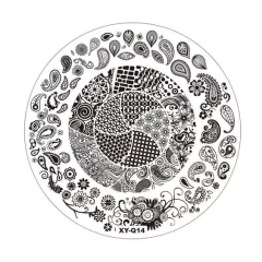 PLACA PLASTICA DE STAMPING REDONDA GRANDE