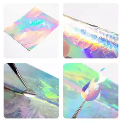 Sticker fuego llamas VIOLETA HOLOGRAFICO - comprar online