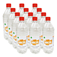 Alcohol etilico 96 vol Sanicol KIT X 12 LITROS - comprar online