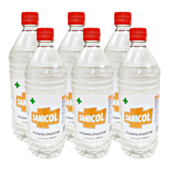 Alcohol etilico 96 vol Sanicol KIT X 6 LITROS - comprar online