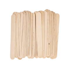 Bajalenguas de madera descartables x 100 unid