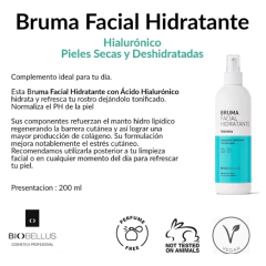 BRUMA FACIAL HIDRATANTE HIALURONICO X 200 ML BIOBELLUS - comprar online