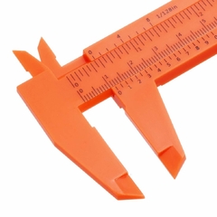 Calibre medidor regla NARANJA para perfilar cejas