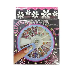 Carrusel grande con strass para decoracion de uñas x unid - comprar online
