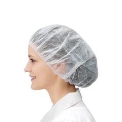 Cofias plisadas descartables de friselina con elastico x 100 unid - Distribuidora Melange