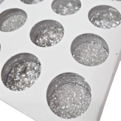 Deco uñas mix plateado en pote caja x 12 unid - comprar online