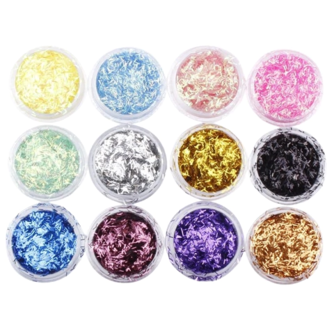 Deco pote gibre filamentos hilos FLECOS FIBRAS de colores x 1 unid - comprar online