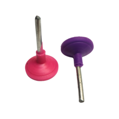 Eje plastico con abrojo para torno 3 mm x unid - comprar online