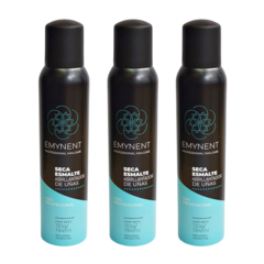 Kit 3 Secaesmaltes abrillantadores de uñas aerosol Emynent (194 ml / 110 gr)
