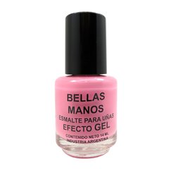 Esmalte Rosa Nº 127 Bellas manos efecto gel sin cabina x 14 ml