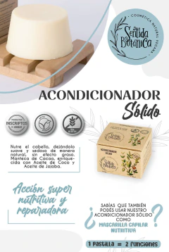 ACONDICIONADOR SOLIDO X 60 GR SENTIDA BOTANICA - comprar online