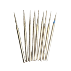Fresa aguja metalica para manicuria rusa x unid