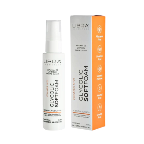 ESPUMA LIMPIEZA GLYCOLIC SOFT FOAM X 150 CC LIBRA COSMETICA