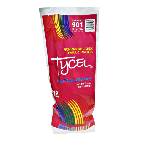 Gorros de latex Tycel con nuca larga x 12 unid